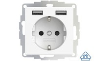 2usb schutzkontakt steckdose - 2usb, schutzkontakt-steckdose