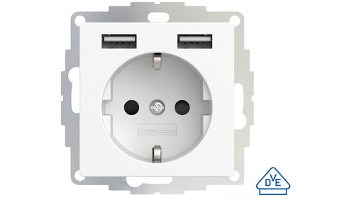 2usb schutzkontakt steckdose - 2usb, schutzkontakt-steckdose