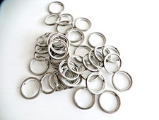 40 Vorhangringe Gardinenringe Edelstahl mit Gleiteinlage Vorhangstange bis 20 cm