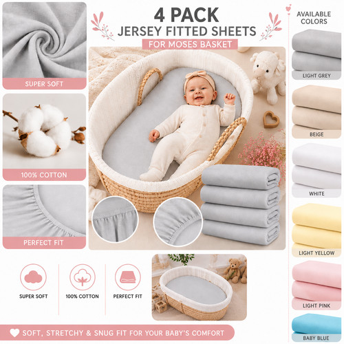 4er pack jersey 100 - 4er, baumwolle
