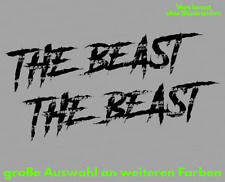 2x The Beast Aufkleber Auto 140mm viele Farben Sticker JDM Krallen Bear