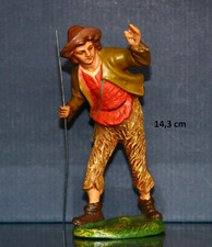 MAROLIN Krippenfigur Hirte Pappmachee Masse (passt zu 14cm Figuren)