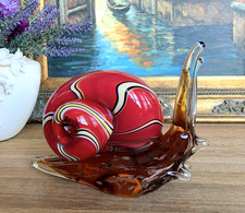 Glasfigur Schnecke Skulptur