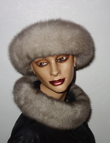 Saga mink blue fur - mink,