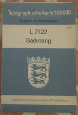Topographische Karte -- Backnang -- 1 : 50000 -- Landkarte