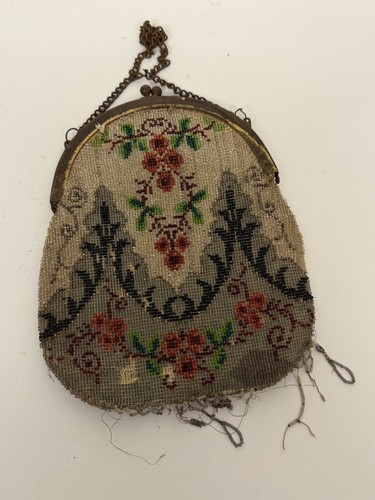 Antike perlentasche handtasche - perlentasche,