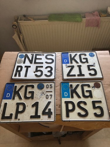 Alte motorrad nummernschild - motorrad,