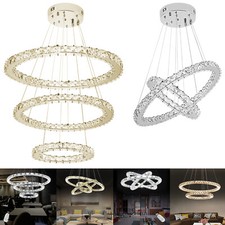 LED Hängeleuchte Kristall Kronleuchter Pendelleuchte Design Lüster Deckenlampe -