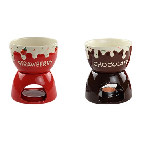 Fonduetopf set schokolade - fonduetopf,