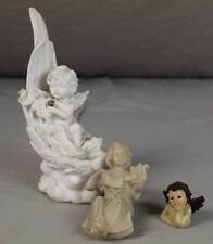 3 ältere Kitsch Figuren - Engel , Putten - Gips,Kunststoff,Stein -  278 Gr. /S93