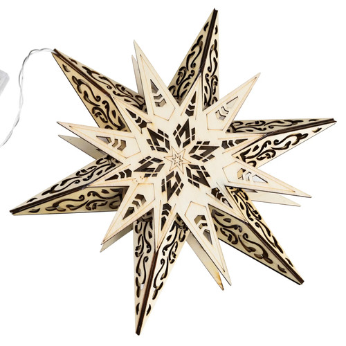 Weihnachtsstern holzstern - holzstern, Ø