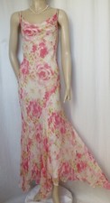 Seidenkleid creme rosa - seidenkleid,