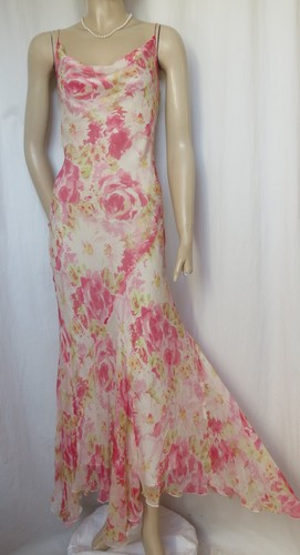 Seidenkleid creme rosa - seidenkleid,