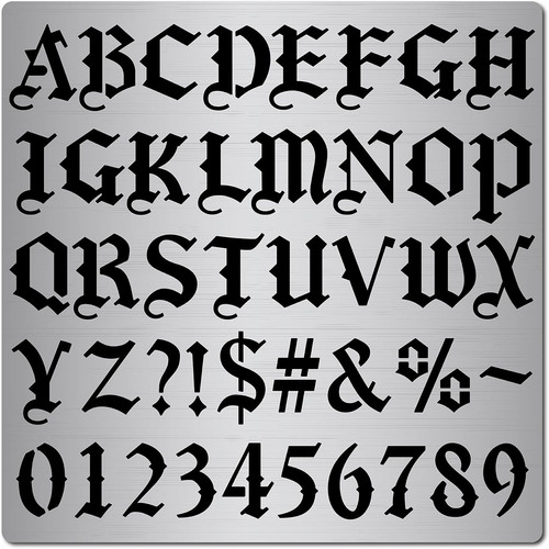 Metall gothic schrift - metall,