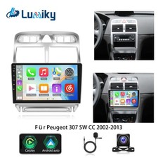 32G Android 15 Autoradio Für Peugeot 307 SW CC 2002-2013 Navi GPS WIFI RDS +Kam