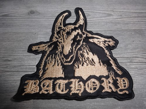 Goat shape patch black metal - shape,