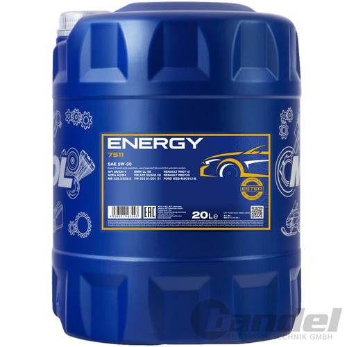20l mannol energy 5w30 - 20l,