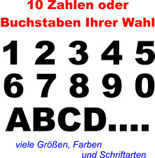 10 Selbstklebende . Zahlen