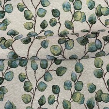 Stuhl Polster Gobelin Stoff Geld Blatt Vorhang Kissen Rollos Eukalyptus