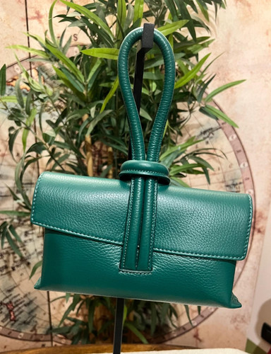 Grüne knoten tasche - tasche, aus