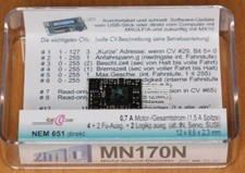 Zimo Decoder MN170N mit 6-poligem Direktstecker nach NEM 651