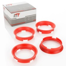 4x Zentrierringe Rot Alufelgen