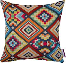 TOM TAILOR Deko Kissen Hülle FUNNY ETHNO Baumwolle Polyester bunt 40x40 cm
