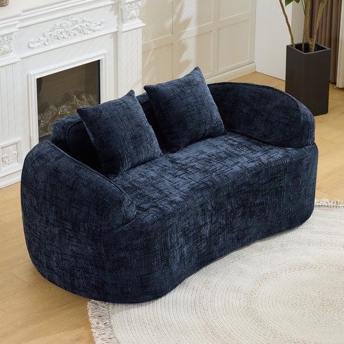 Dark blue curved - blue, two