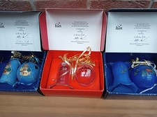 "Flirt" Weihnachrsdeko--Set  aus Glas, Glocke und Kugel, in OVP