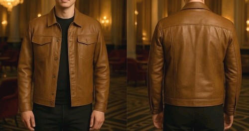 Herren kunstleder jacke - herren,