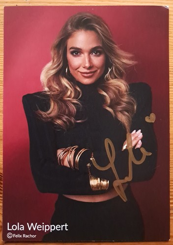 Lola weippert orig autogramm - orig,