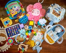 Tolles Baby Spielzeug - Paket 20 Teile - Fisher Price, Little Dutch, Eichhorn...