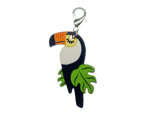 Tukan charm miniblings - tukan, zipper