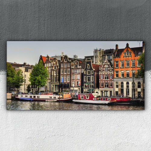 Gebäude amsterdam kanal - gebäude, boote