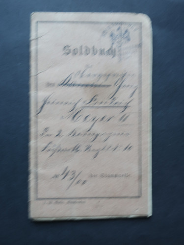 Soldbuch fußartillerie rgt - soldbuch,