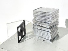 21 Doppel-Layer DVD CD Hüllen,  2er doppel Jewelcase schwarz / transparent