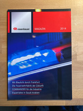 ROSENBAUER Österreich Feuerwehr Broschüre Magazin 2014 m. 62 Seiten Topzustand H