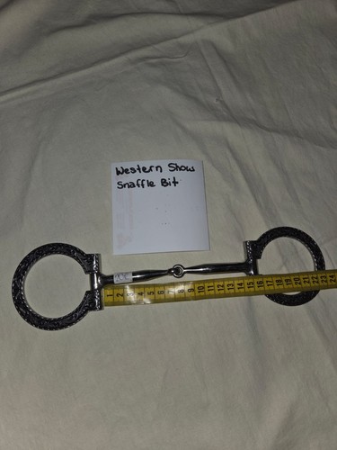 Western show snaffle bit - western,