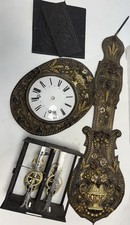 Alte Comtoise Wanduhr Pendeluhr Messing Vintage Uhr Barock Antik