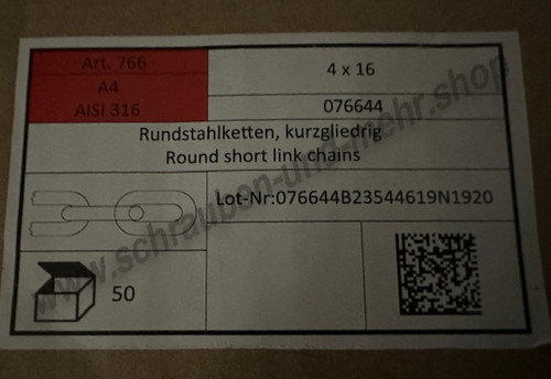 Edelstahlkette kette edelstahl - kette,