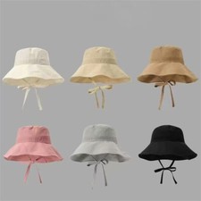 Damen Sonnenhut Sommerhut Schleife Hut Fischerhut Strandhut Sommer Strand Hut 