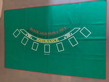 Black Jack Stoff Tuch Blackjack Spieltuch Casino Ca 150x 100 Cm 