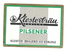 Bieretikett Klosterbrauerei