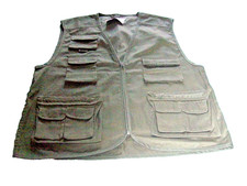 Weste | Herren | grün | Gr. L | 9 Taschen | Innenfutter |