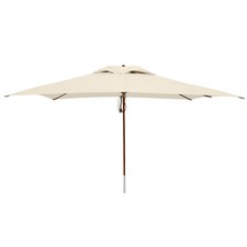 anndora® Sonnenschirm 3 x 4 m Natural Gartenschirm Marktschirm Wasserabweisend