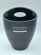 Flaschenkühler Scavi & Ray Prosecco Kühler Schaumwein schwarz silber neuwertig