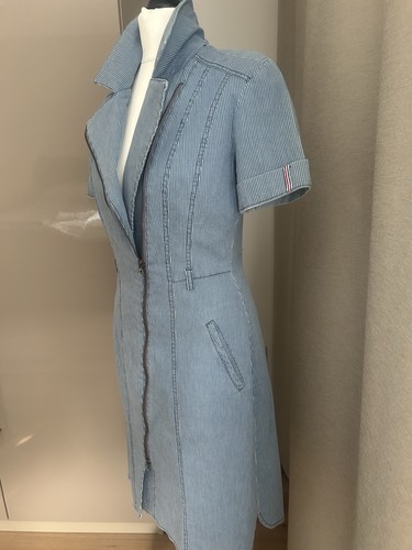 Safarikleid 36 blau - safarikleid,