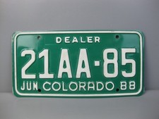 altes Auto Kennzeichen USA