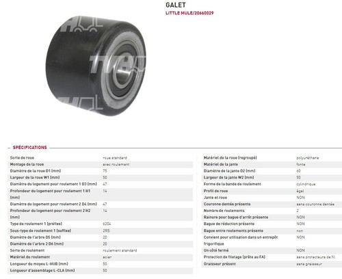 Spannrolle 20660029 hubwagen - spannrolle,