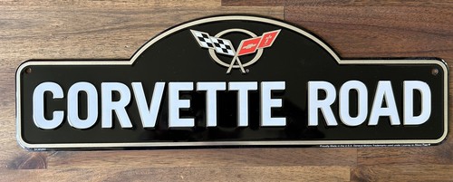 Schild corvette road - corvette,